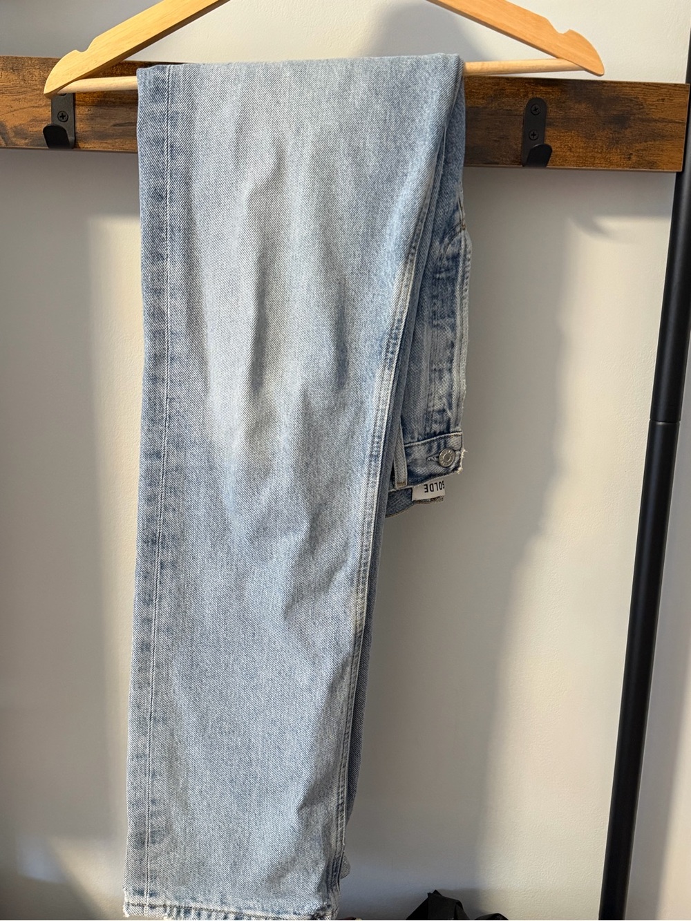 Agolde Women's Light Blue Straight Jeans